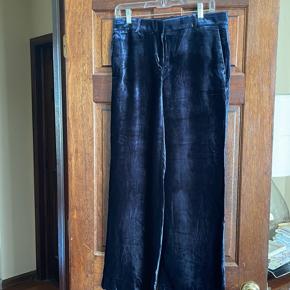 Ann Taylor velour wide leg pants - Picture 5 of 6